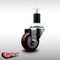 Service Caster 3'' SS Maroon Poly Wheel Swivel 1-1/2'' Expanding Stem Caster SCC-SSEX20S314-PPUB-MRN-112 - alternate 2